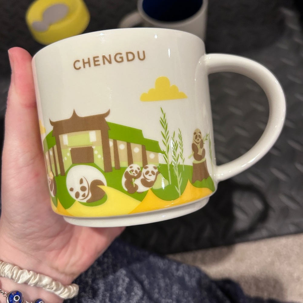 Starbucks “you are here” Chengdu Themed Mug with Pandas
